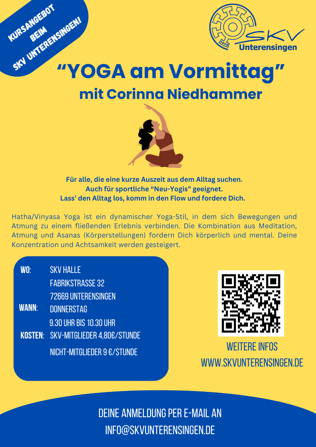 Kursangebot: YOGA am Vormittag